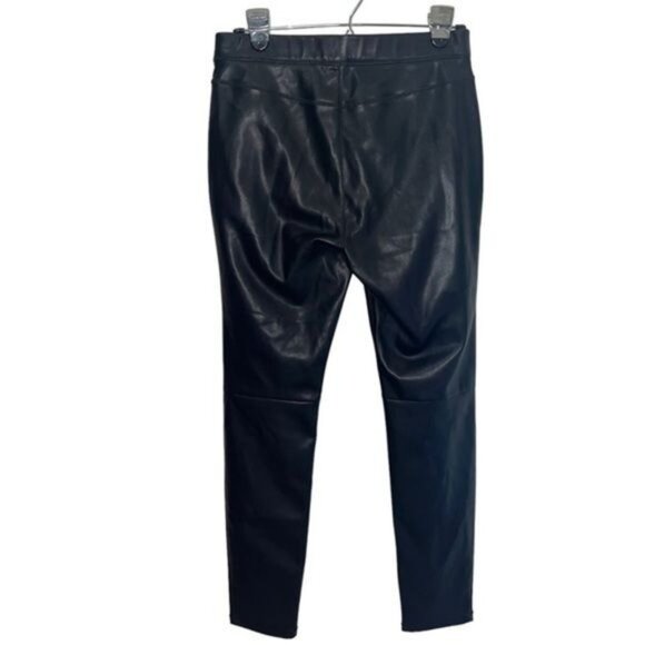 Free People for Urban Outfitters Black Faux Leather High-Waisted Skinny Pants 27 - Picture 4 of 12